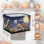 Cesta Halloween plegable color morado 15x10x10pulg