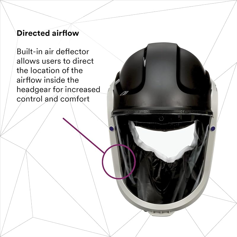 Casco respirador Versaflo M-307 visor poli resistente