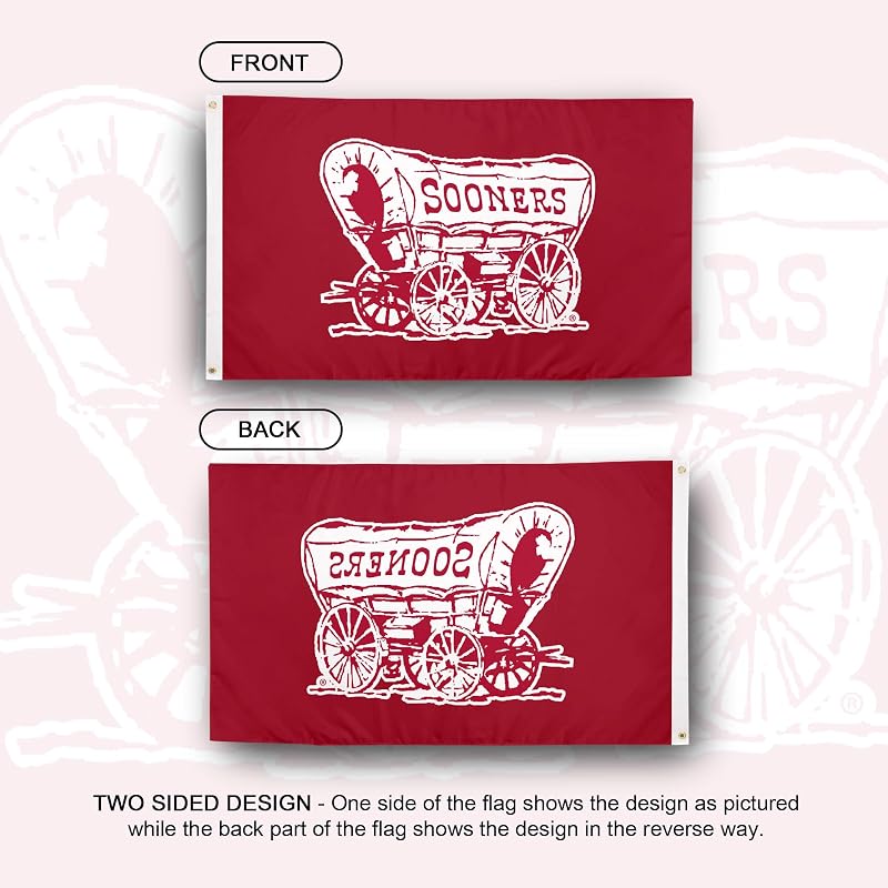 Bandera Sooners UO 3x5ft tela poliéster duradera