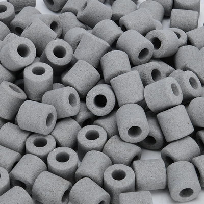Anillo cerámica filtro bacterias nitrificantes tanque peces gris