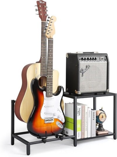 Soporte guitarra 2 niveles con soporte amplificador