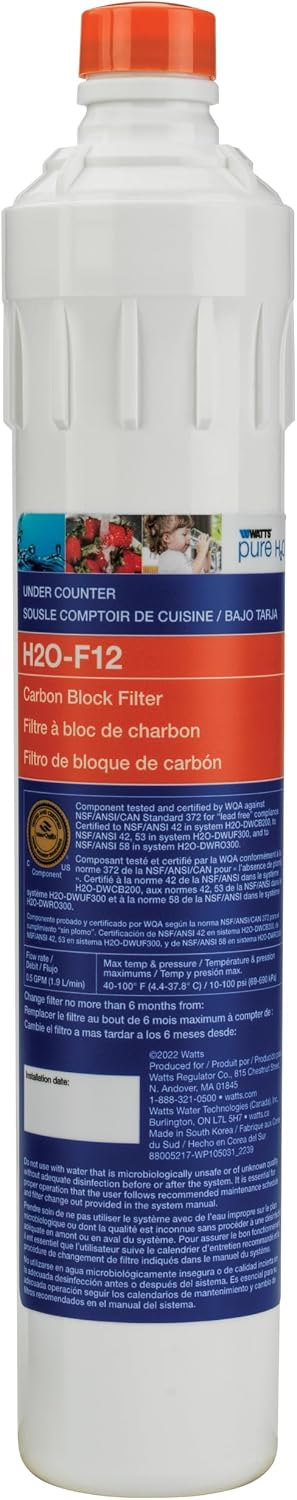 Filtro carbono para fregadero Pure H2O
