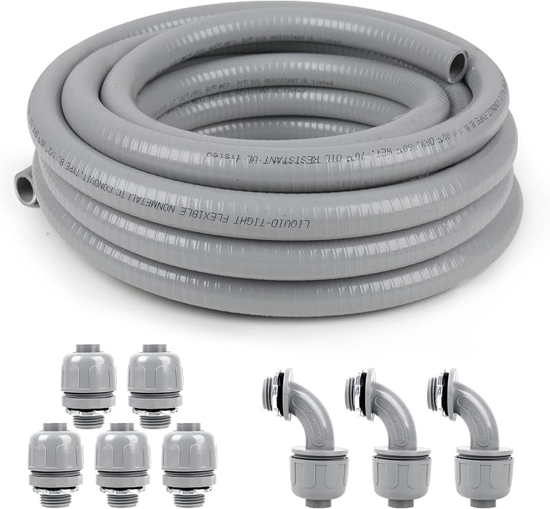 Kit conducto eléctrico 3/4" 50ft con 5 y 3 conectores