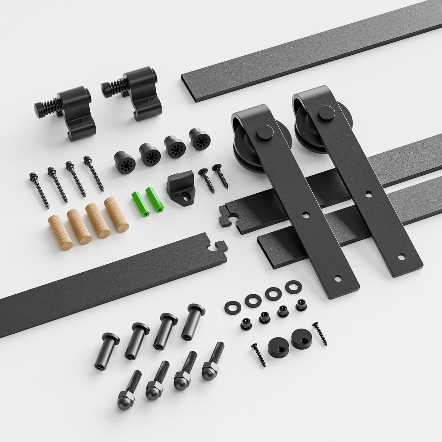 Kit herrajes puerta corrediza granero 5ft madera 31pulg