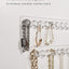 Soporte collares ganchos concha mar pack 4 transparente