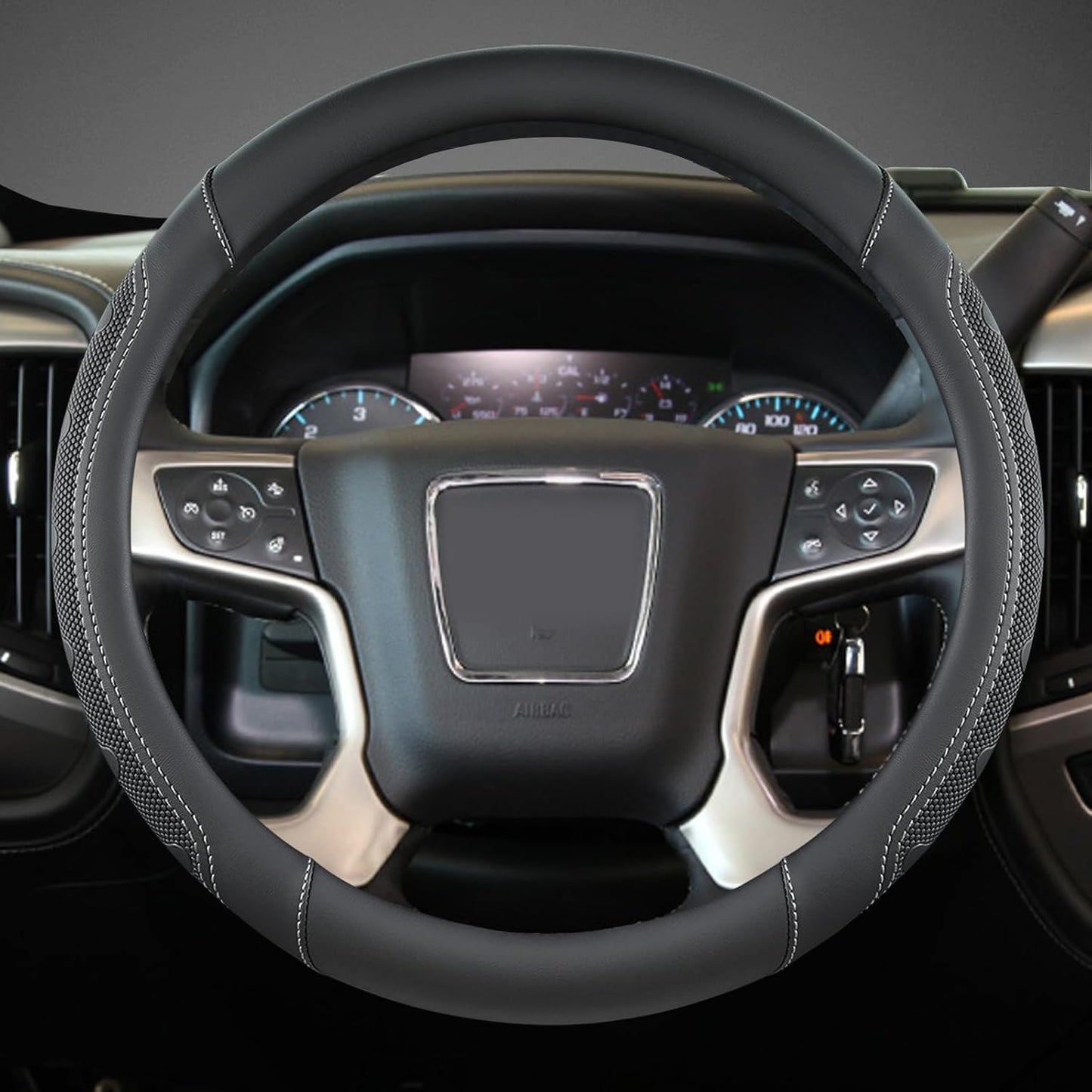 Funda volante GMC Sierra Acadia Terrain Yukon negra gris