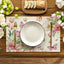Set 4 manteles 12x18pulg para fiestas cocina
