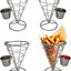 Set 4 Bastidores Inmersión Acero Inox para Papas Fritas Bufé