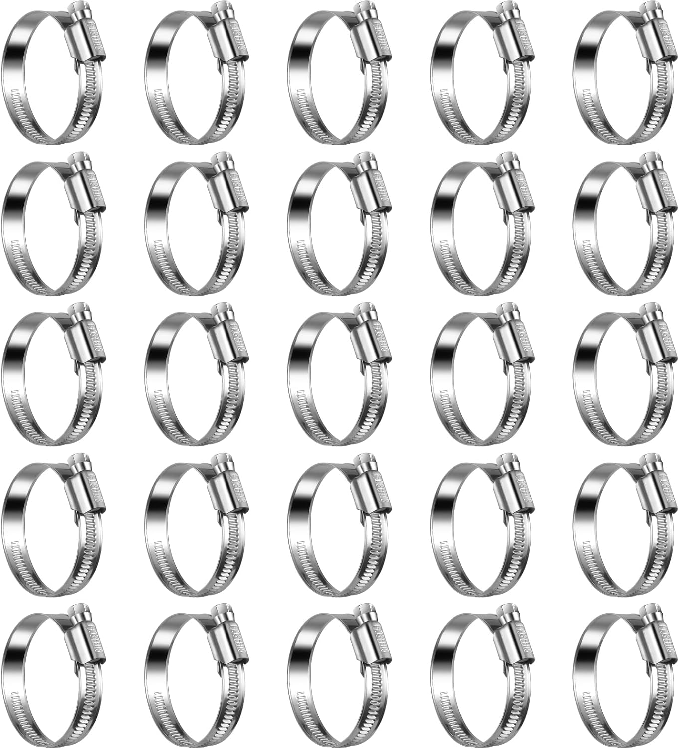 Abrazadera manguera acero inox 304 ajustable 1-1/4 a 2"