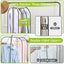 6 Bolsas Transparentes para Colgar Ropa 10pulg