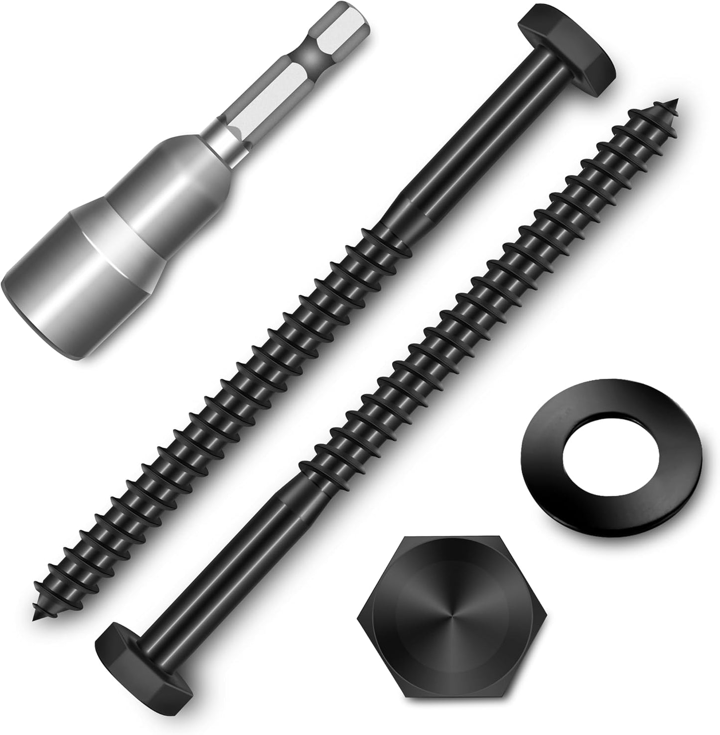 Tornillos retardo 1/4x3.5pulg acero inox para madera