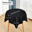 Mantel cuadrado 36x36pulg poliéster uso pesado color negro