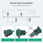 Luces C9 LED impermeables 33.3ft para árbol y decoración