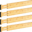 4 Pzas Separadores Cajones Bambú 17-22 Expandibles