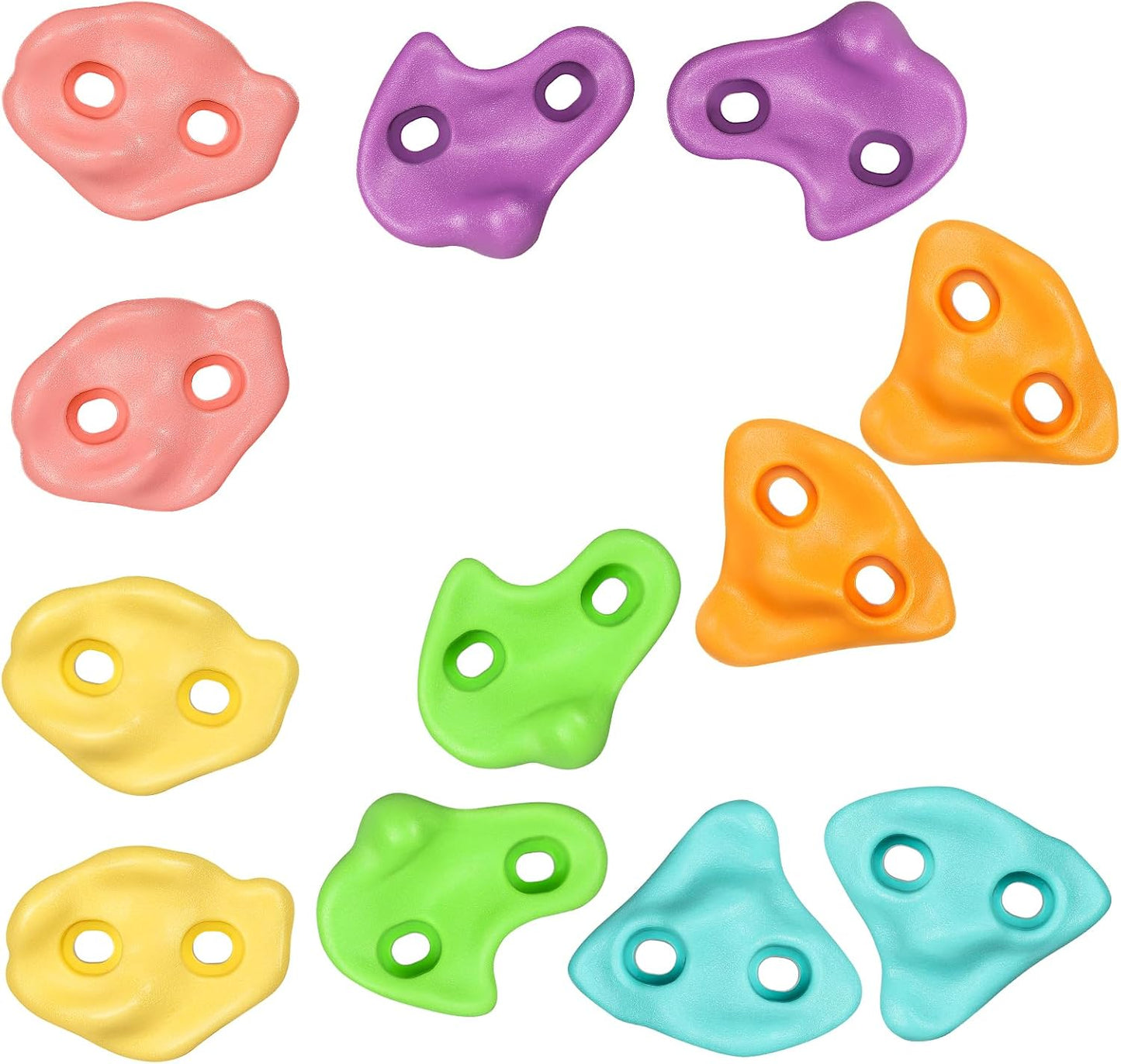 Set 12 Soportes Escalada Niños Color Pastel