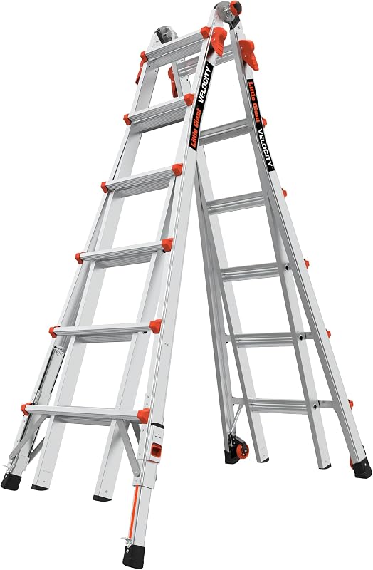 Escalera plegable aluminio 26ft tipo 1A 300lb con