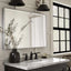 Grifo de lavabo arco alto 2 manijas negro mate 3 agujeros