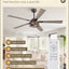 Ventilador techo 60" 6 velocidades luz motor CC