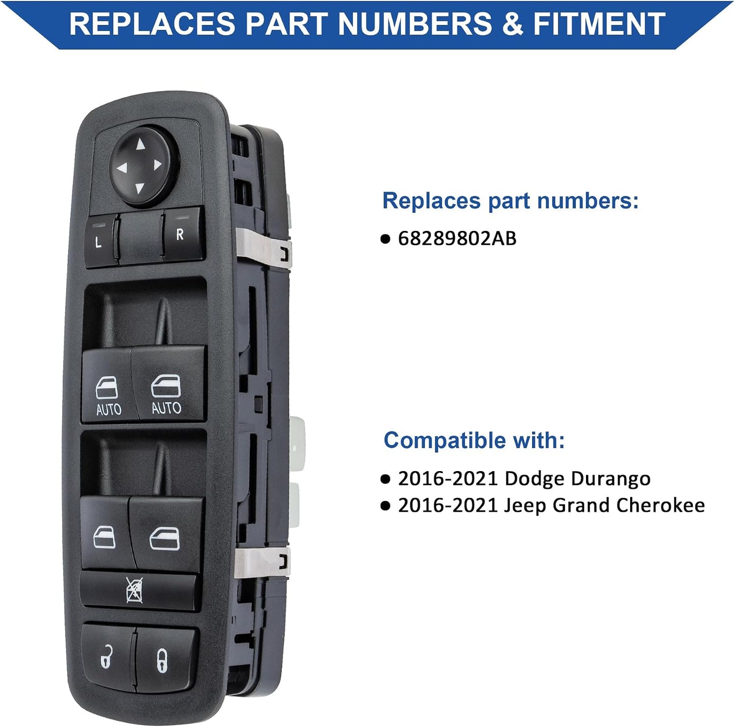 Interruptor elevalunas conductor Jeep Grand Cherokee