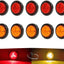 Luces remolque LED redondas 2" 12V impermeables con arandela