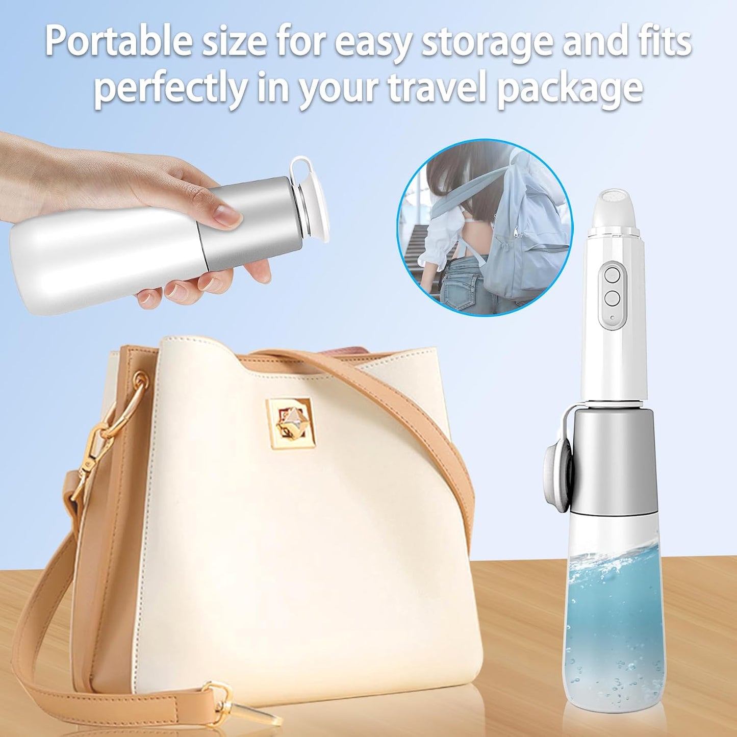 Pulverizador bidé portátil recargable USB 4 modos impermeable