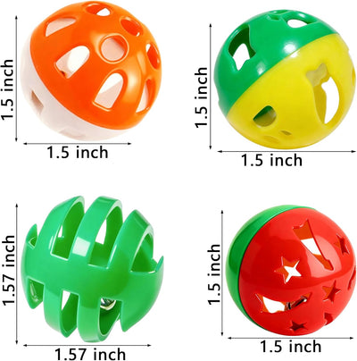 5 Bolas Juguete Gato con Campana PP 1.5pulg