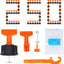 Kit nivelación azulejos 250+1000 espaciadores 0.118" acero