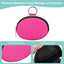 Estuche joyas viaje con llavero rosa