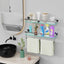 Estante vidrio baño 24pulg acero inox cromado