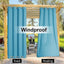 Cortina impermeable exterior fija resistente viento