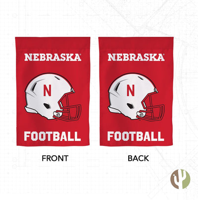 Bandera jardín UNL Nebraska Cornhuskers 19x12"