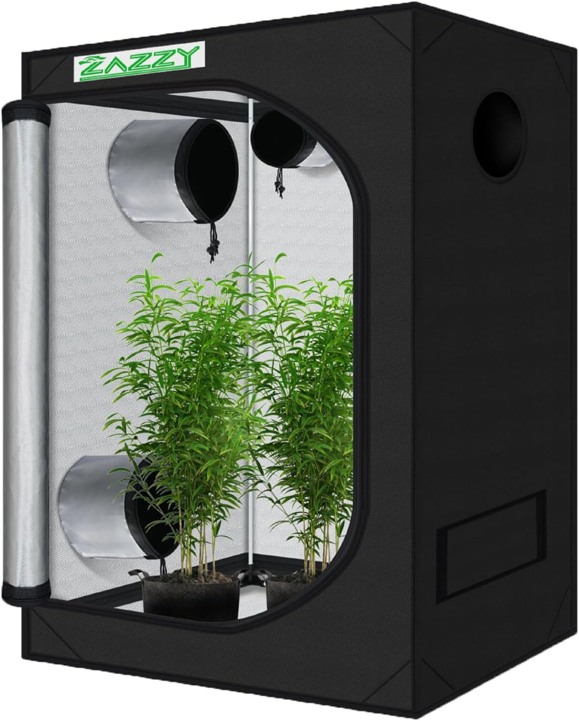 Carpa cultivo hidropónico 24x36x60 con mylar ventana y