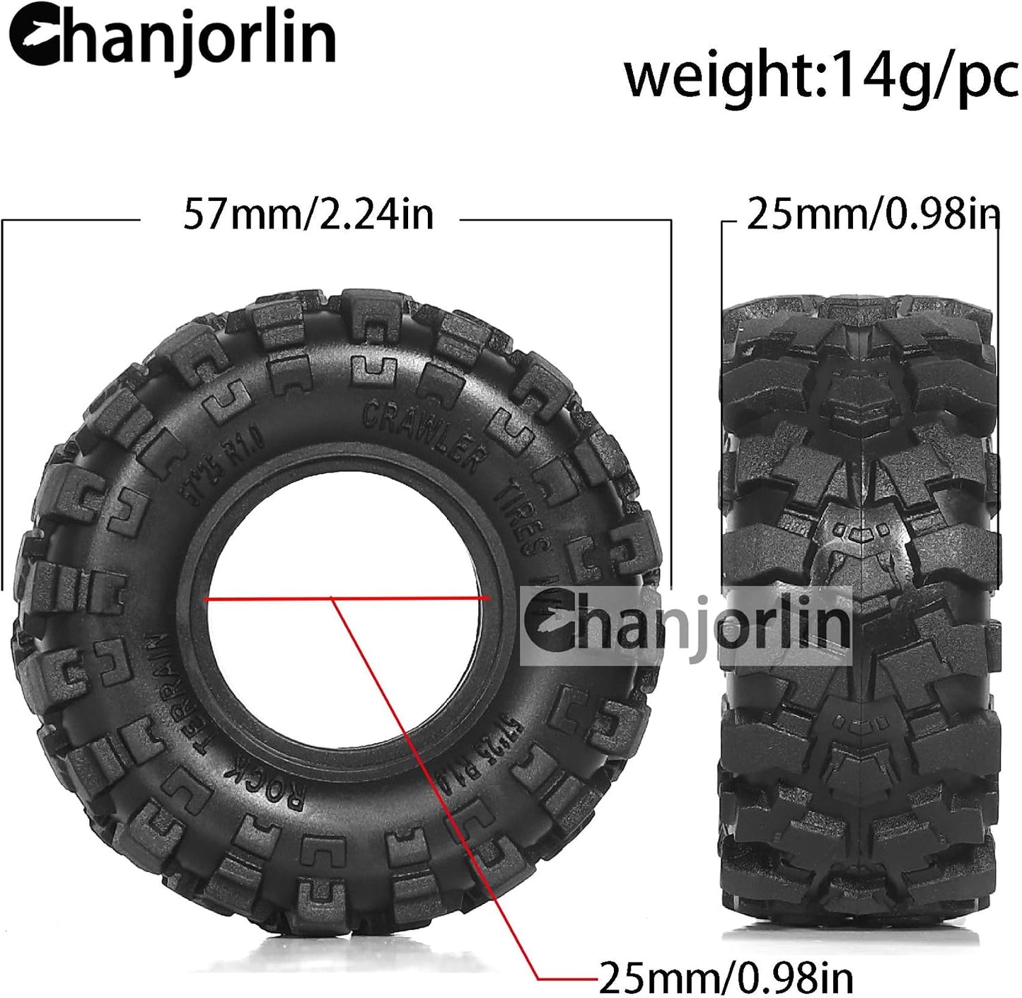 Neumáticos Super Soft Sticky Rubber para Crawler SCX24