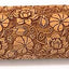 Rodillo relieve patrón floral para hornear galletas 16.9pulg