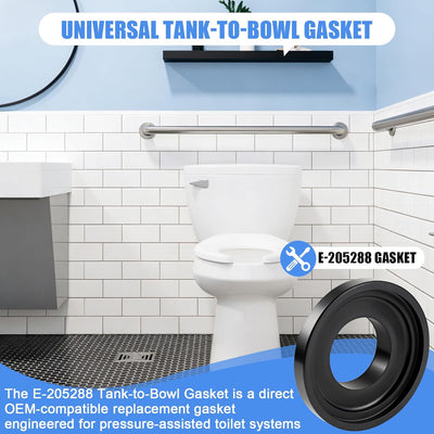 Junta universal tanque cuenco para inodoros Flushmate 503/504