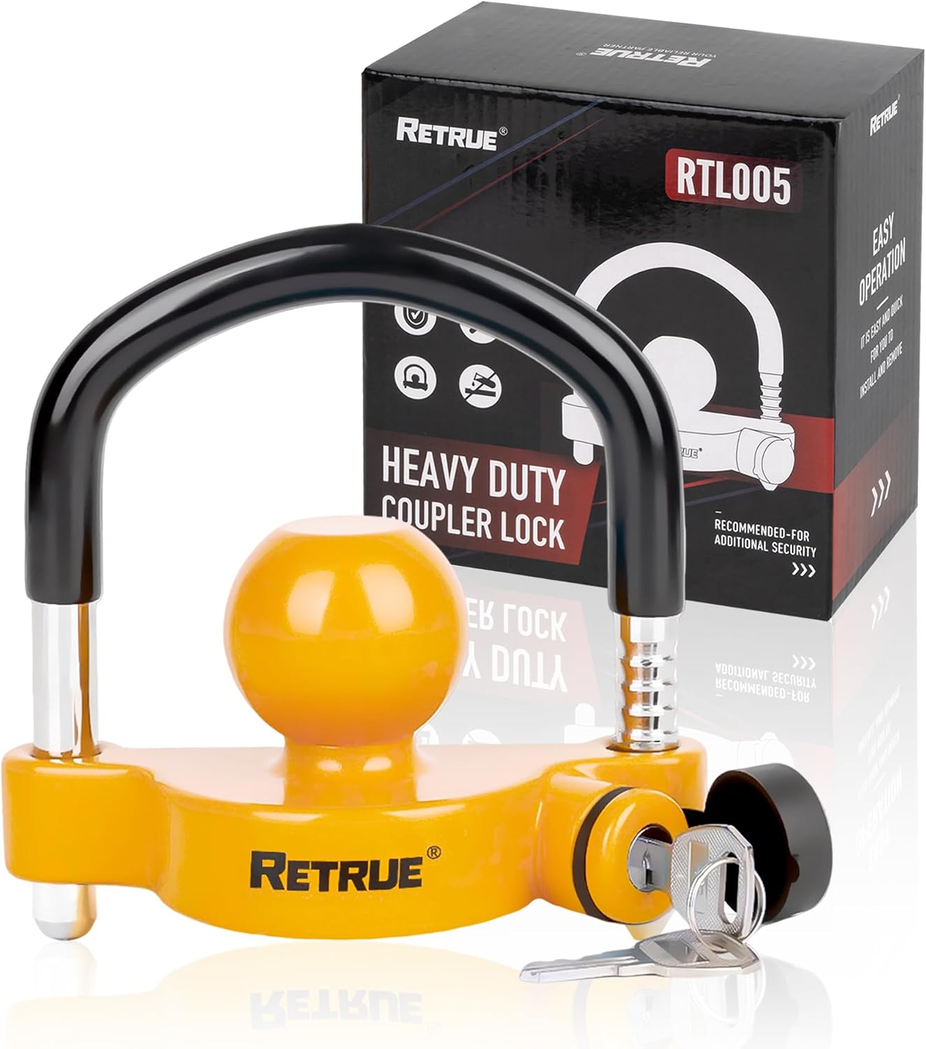 Enganche universal bola remolque con candado 1-7/8pulg