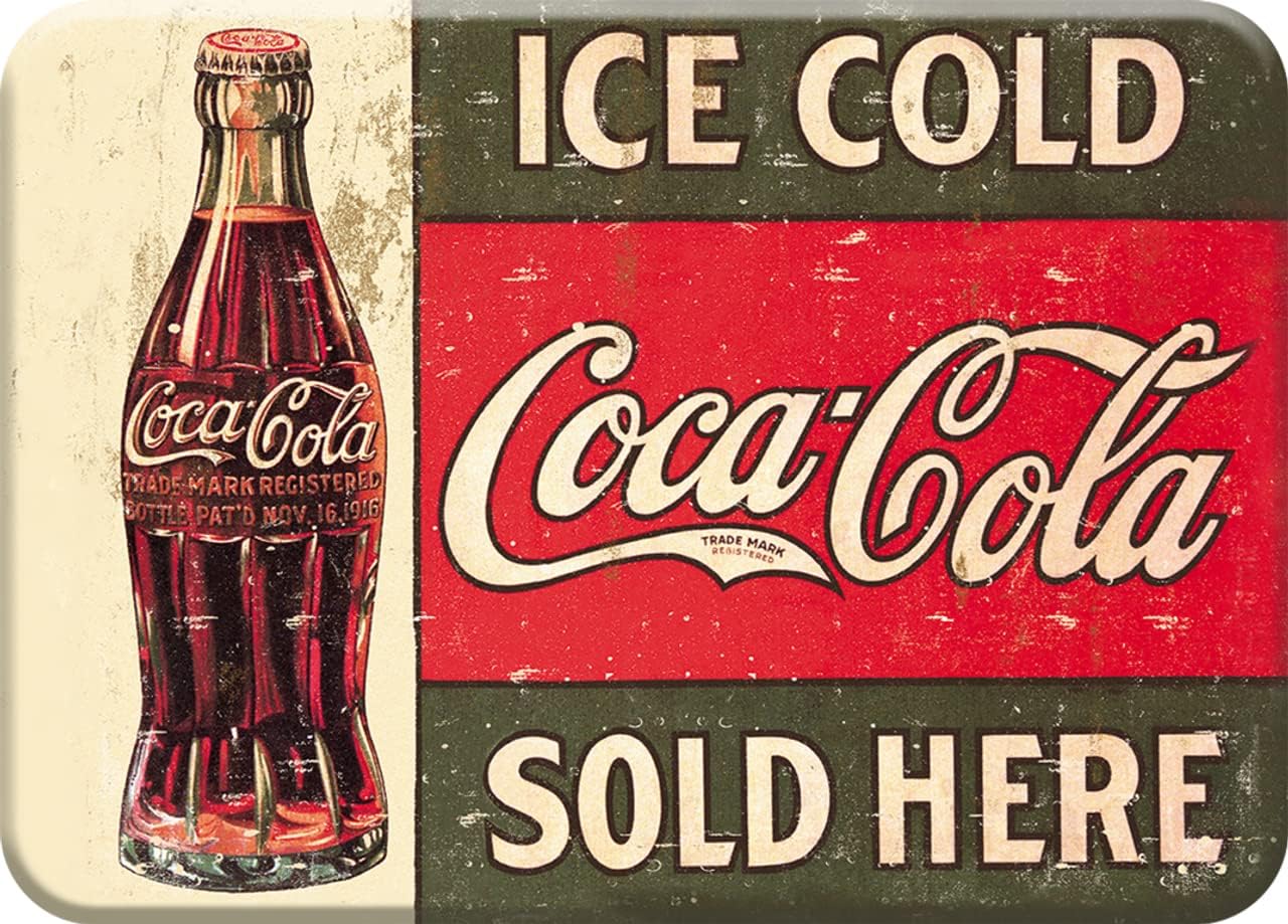 Imán refrigerador Coca-Cola 1916 oficina hogar escuela