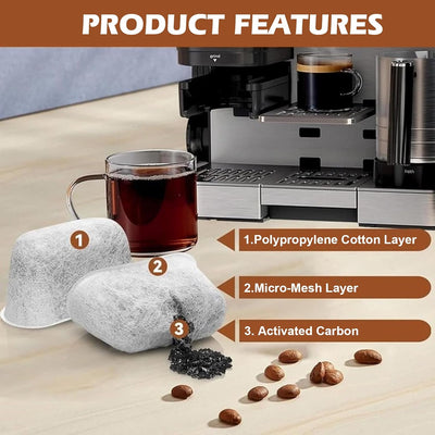 6 Pzas Filtro Agua y Soporte para Cafetera Ninja Luxe