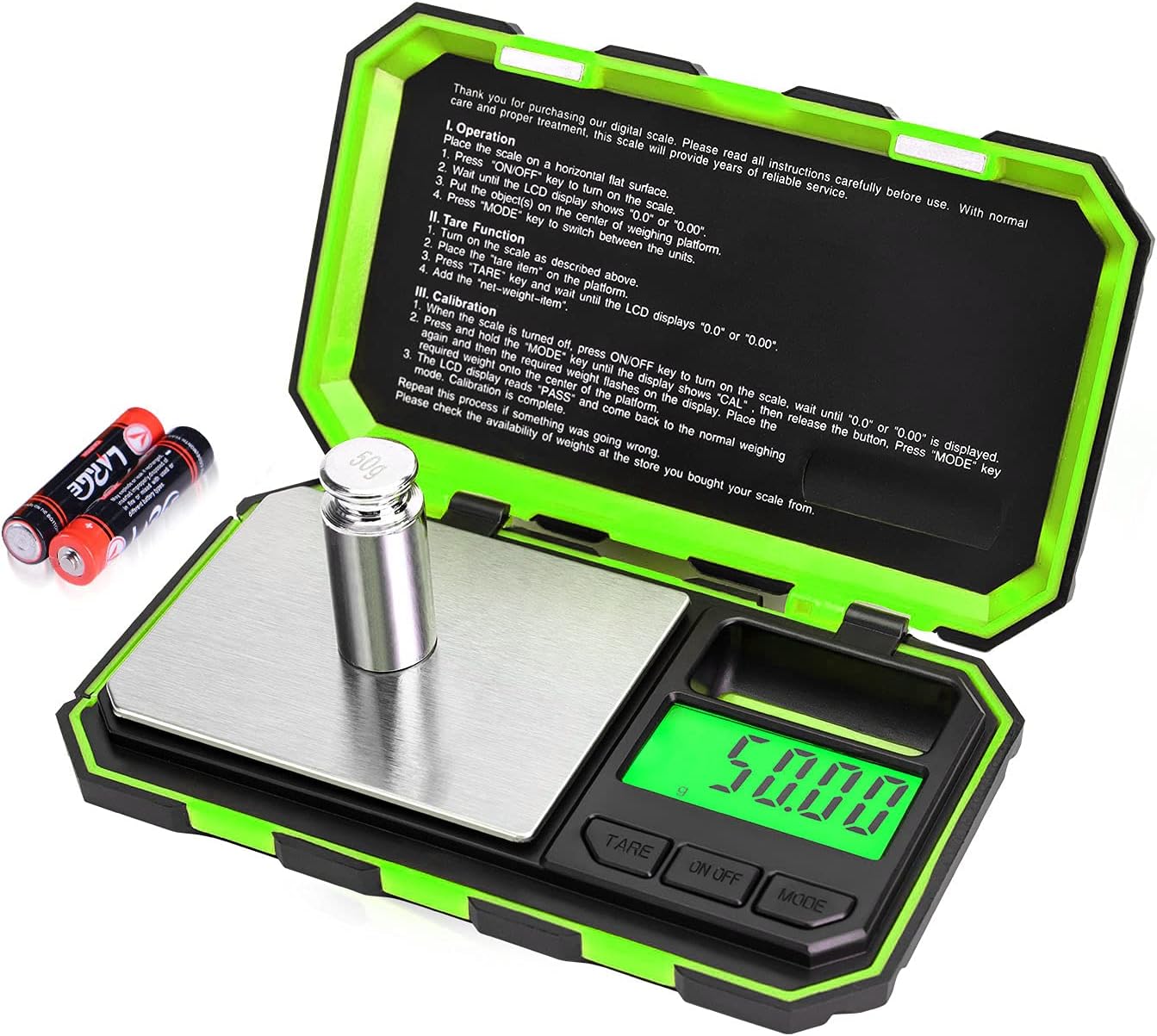 Báscula digital de bolsillo 6 unidades LCD con tara