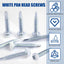 Tornillos cabeza plana RV color blanco 8x1 200uds