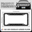 Marcos placa matrícula estampado leopardo 2 Pzas acero inox
