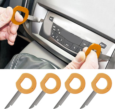 Kit 4 herramientas extracción radio Ford Mercedes DIN simple doble