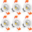 Downlight LED 2" 3W luz blanca 5000K CRI80 set 6