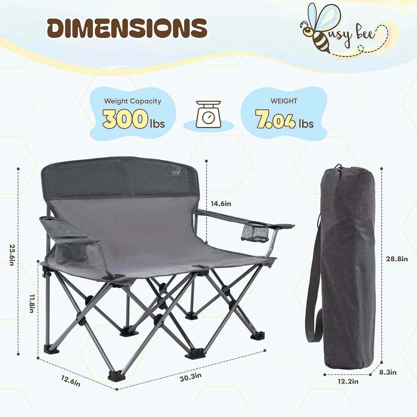 Silla plegable para niños con soporte de bebida 150lbs