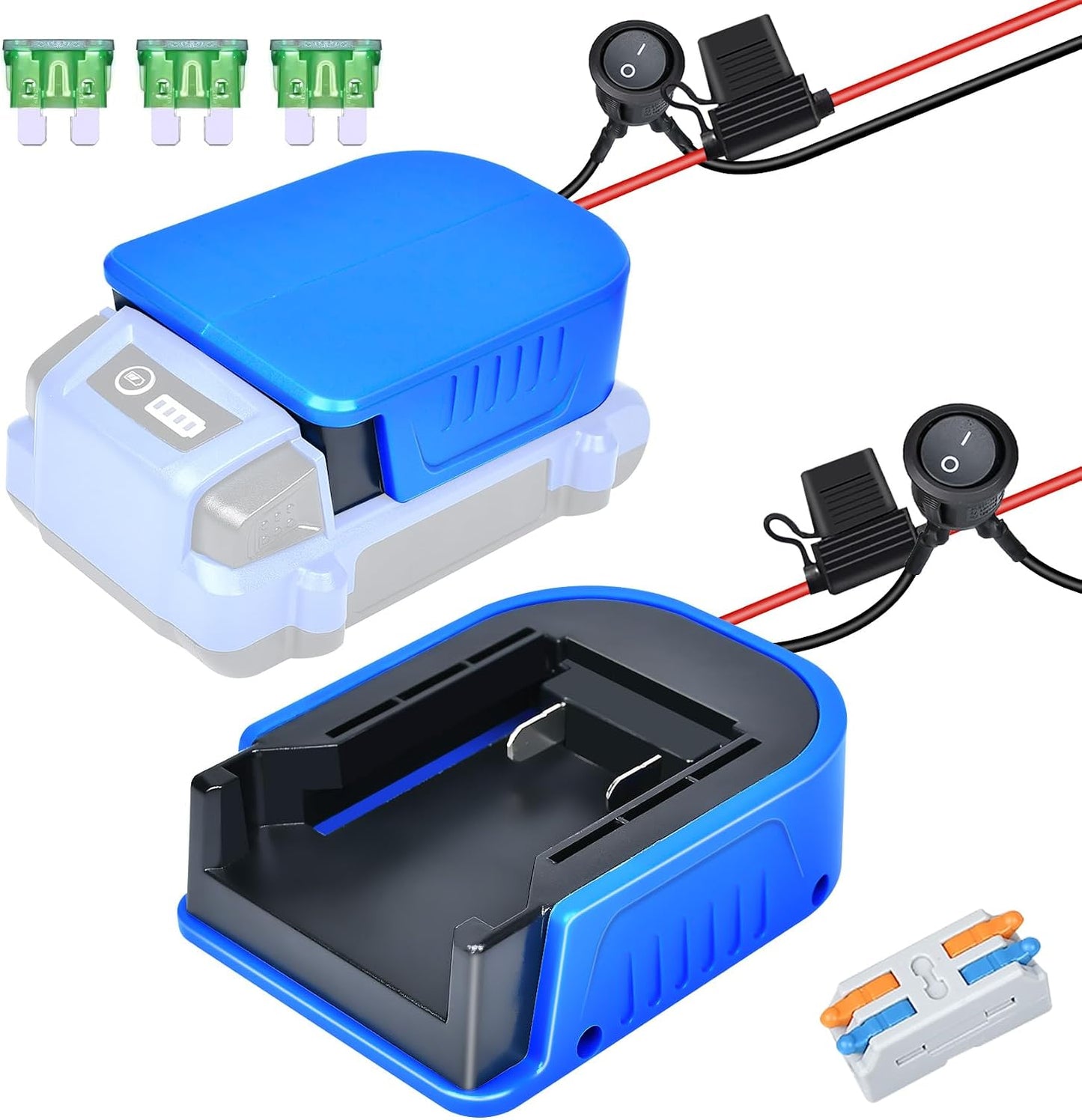 Adaptador rueda eléctrica comp Kobalt 24V calibre 14