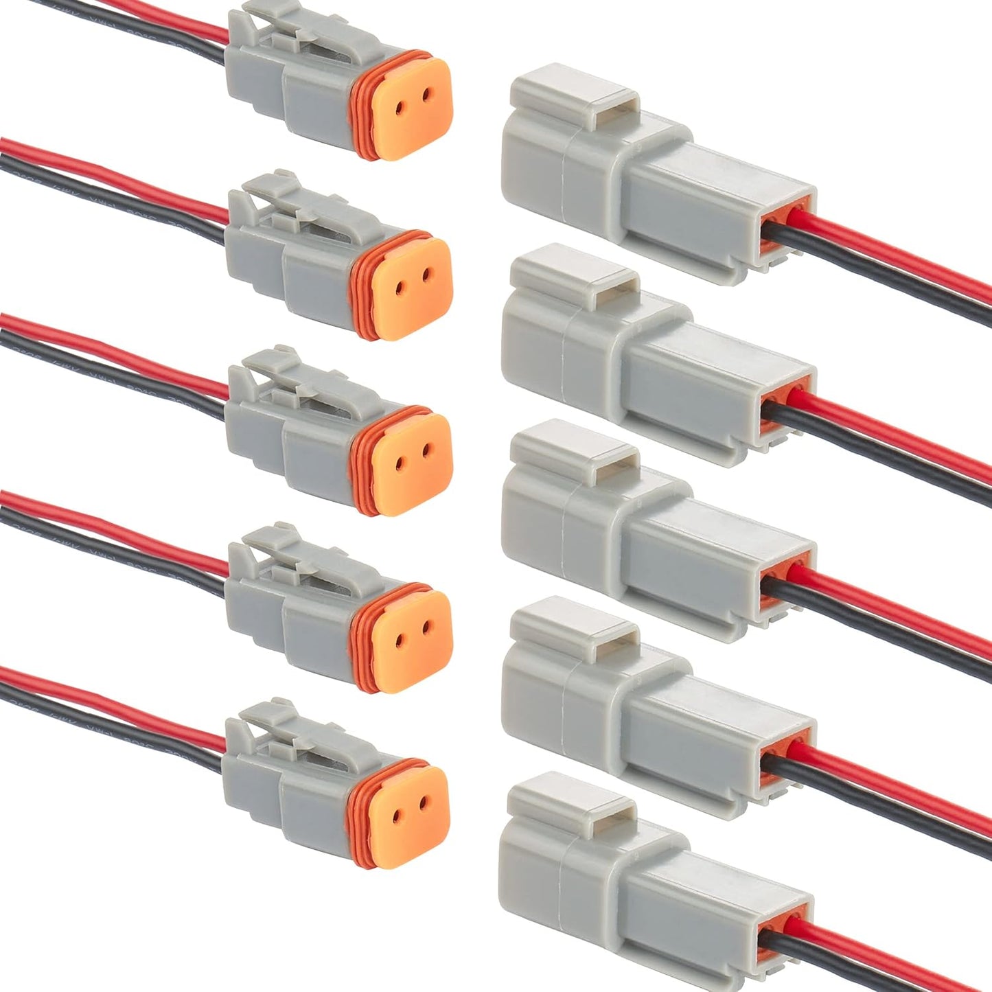 Conector eléctrico DT 2 vías impermeable 16 AWG