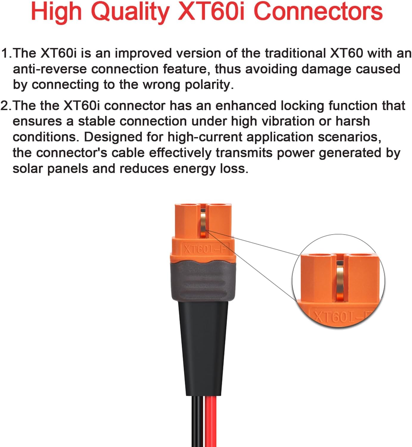 Cable XT60i hembra a Y Anderson 45A para estación energía