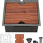 Fregadero cocina acero inox 21x20" RV
