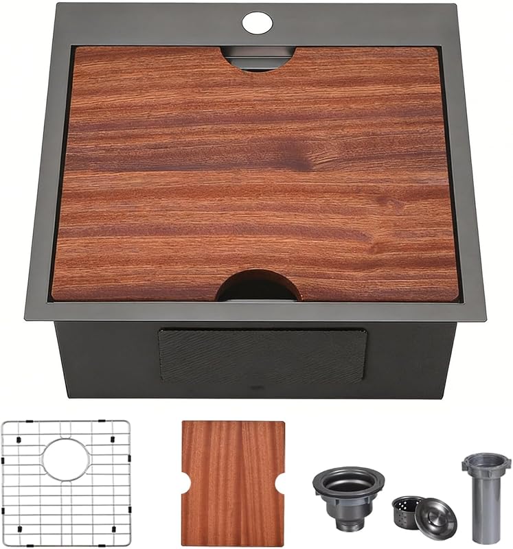 Fregadero cocina acero inox 21x20" RV