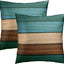 Fundas almohada 18x18" set 2 rústica retro algodón suave